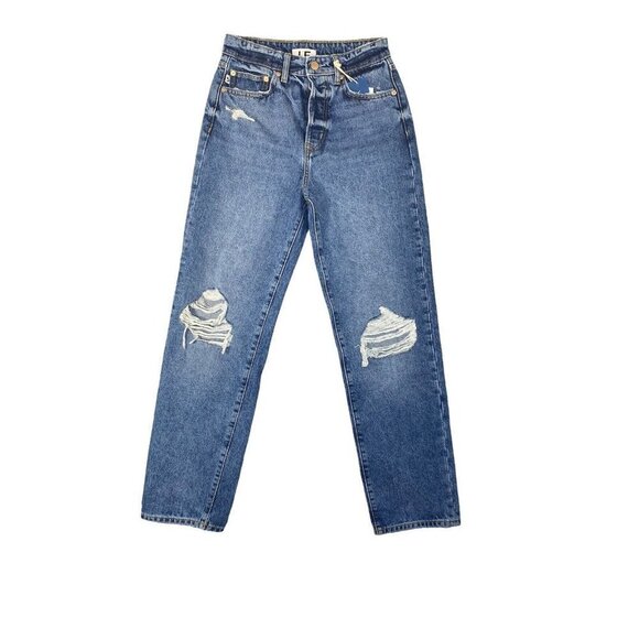 Lovers‎ + Friends Womens Ryan High Rise Loose Straight Blue Denim Size 25 - Picture 2 of 13